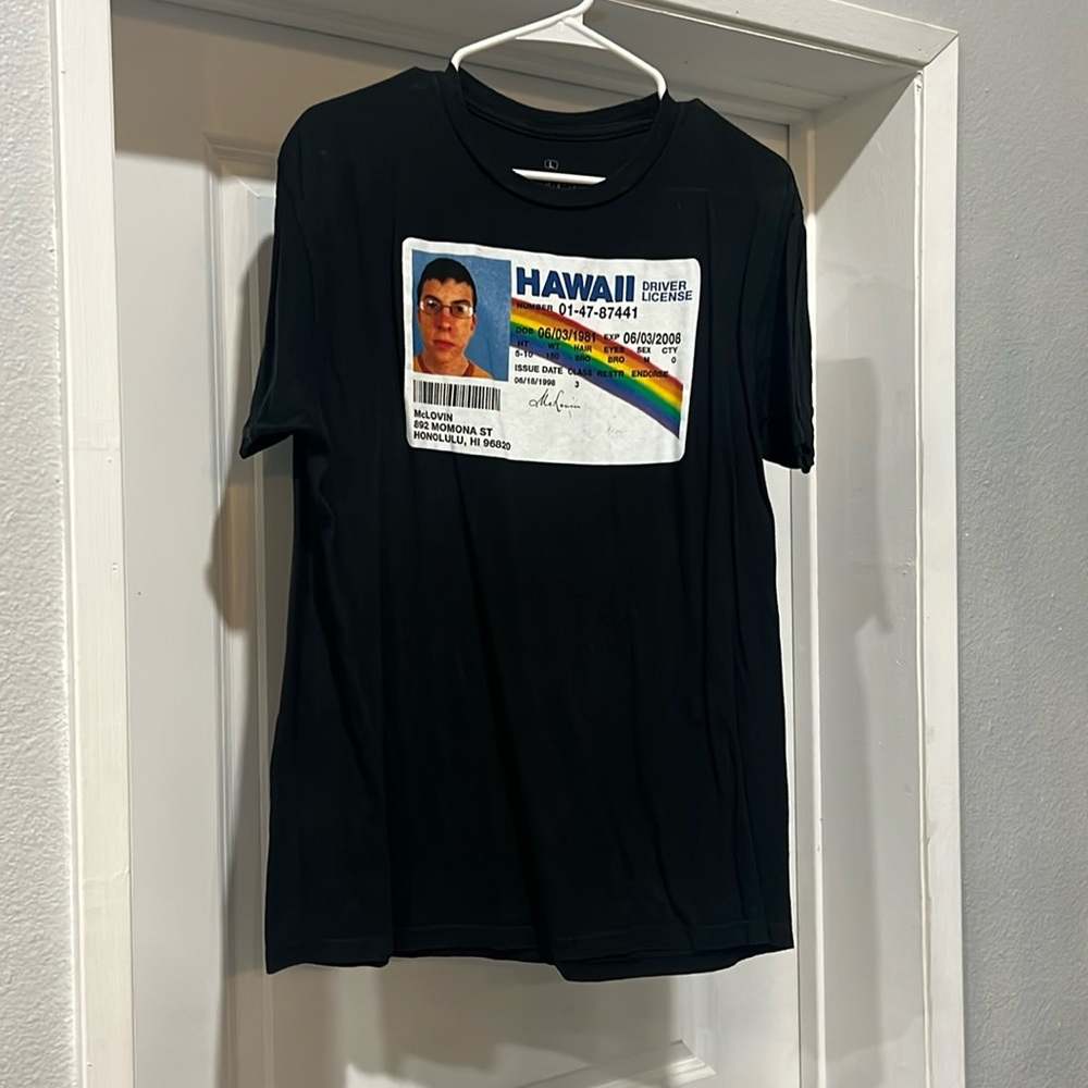 Superbad McLovin Men’s size Large t-shirt